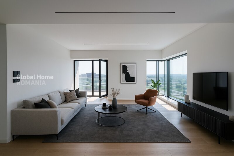 Floreasca Panoramic View 16 Floor 4 Rooms 154SQM One Verdi Park